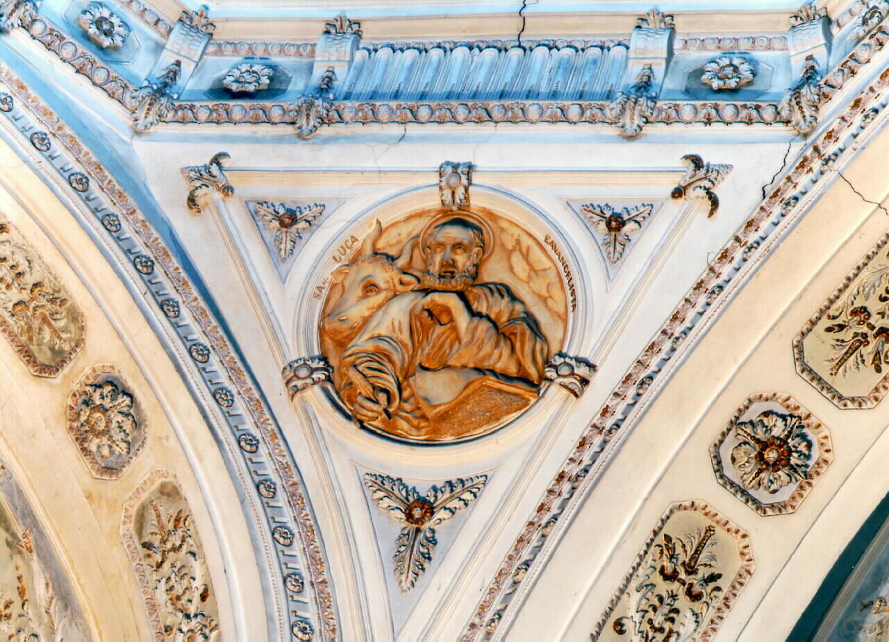 San Luca evangelista (rilievo) - ambito siciliano (ultimo quarto sec. XVIII)