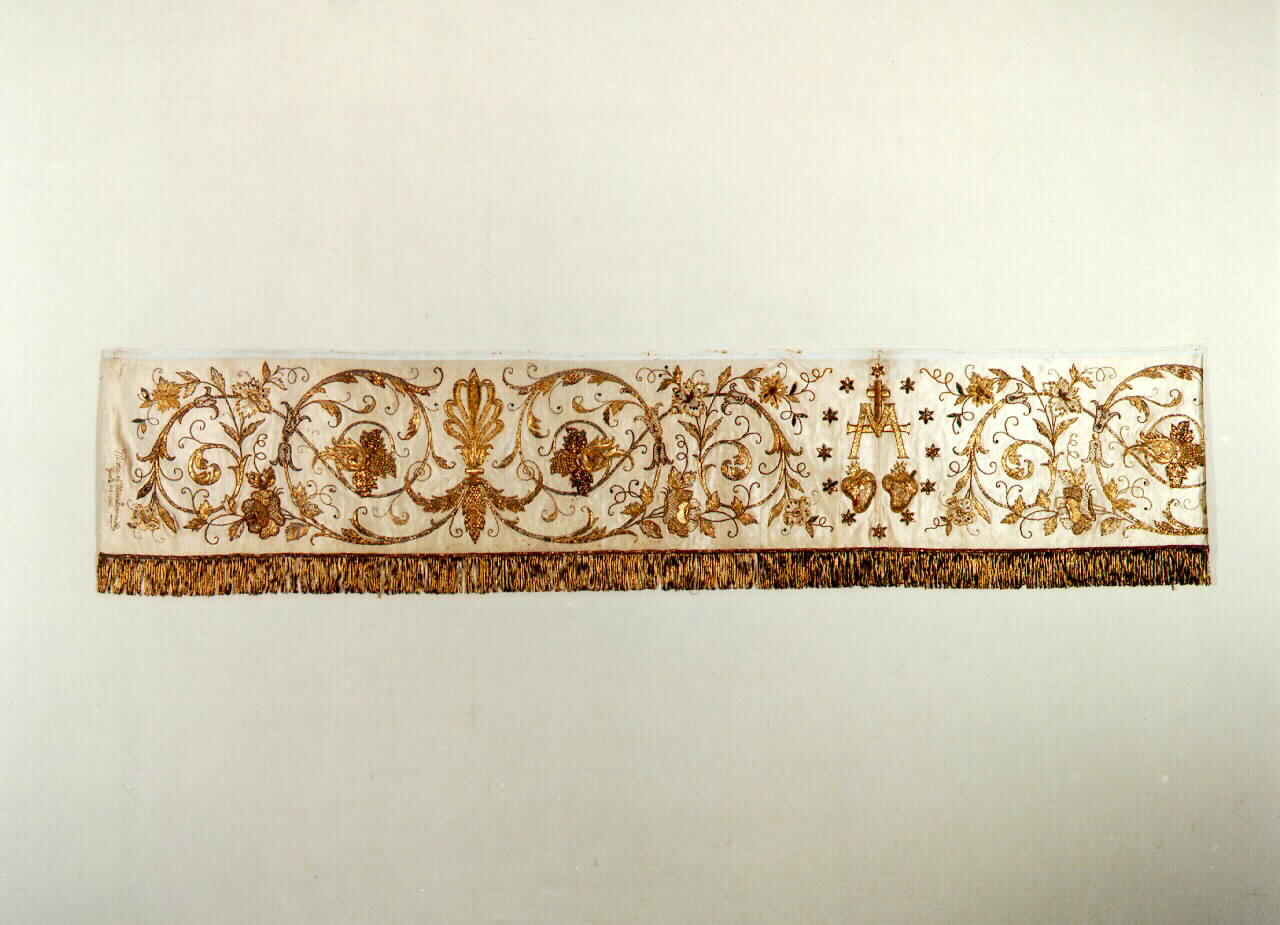 guarnizione di tovaglia d'altare - manifattura siciliana (sec. XX)