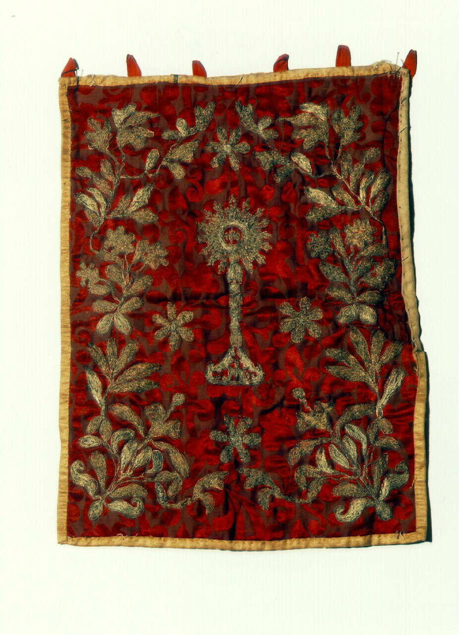 conopeo di tabernacolo - a cortina - manifattura siciliana (Prima metà sec. XIX)