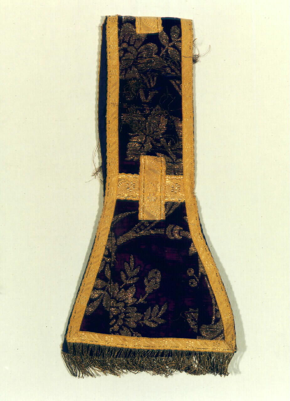 manipolo - manifattura siciliana (Seconda metà sec. XIX)