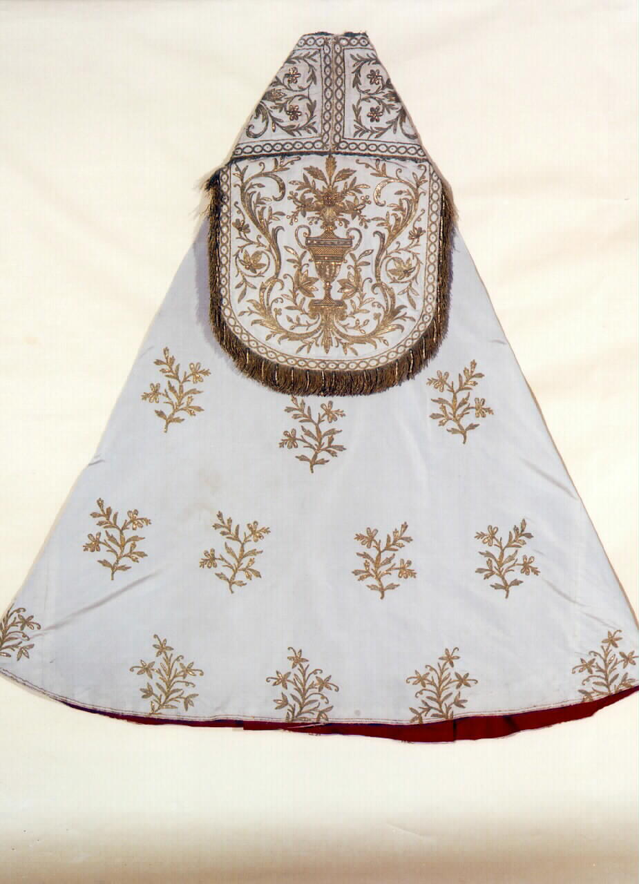 piviale - manifattura siciliana (Fine/inizio secc. XVIII/ XIX)