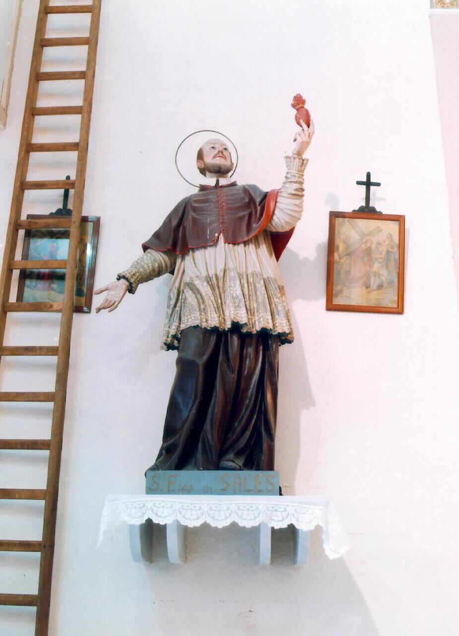 San Francesco di Sales (statua) - produzione siciliana (Seconda metà sec. XIX)