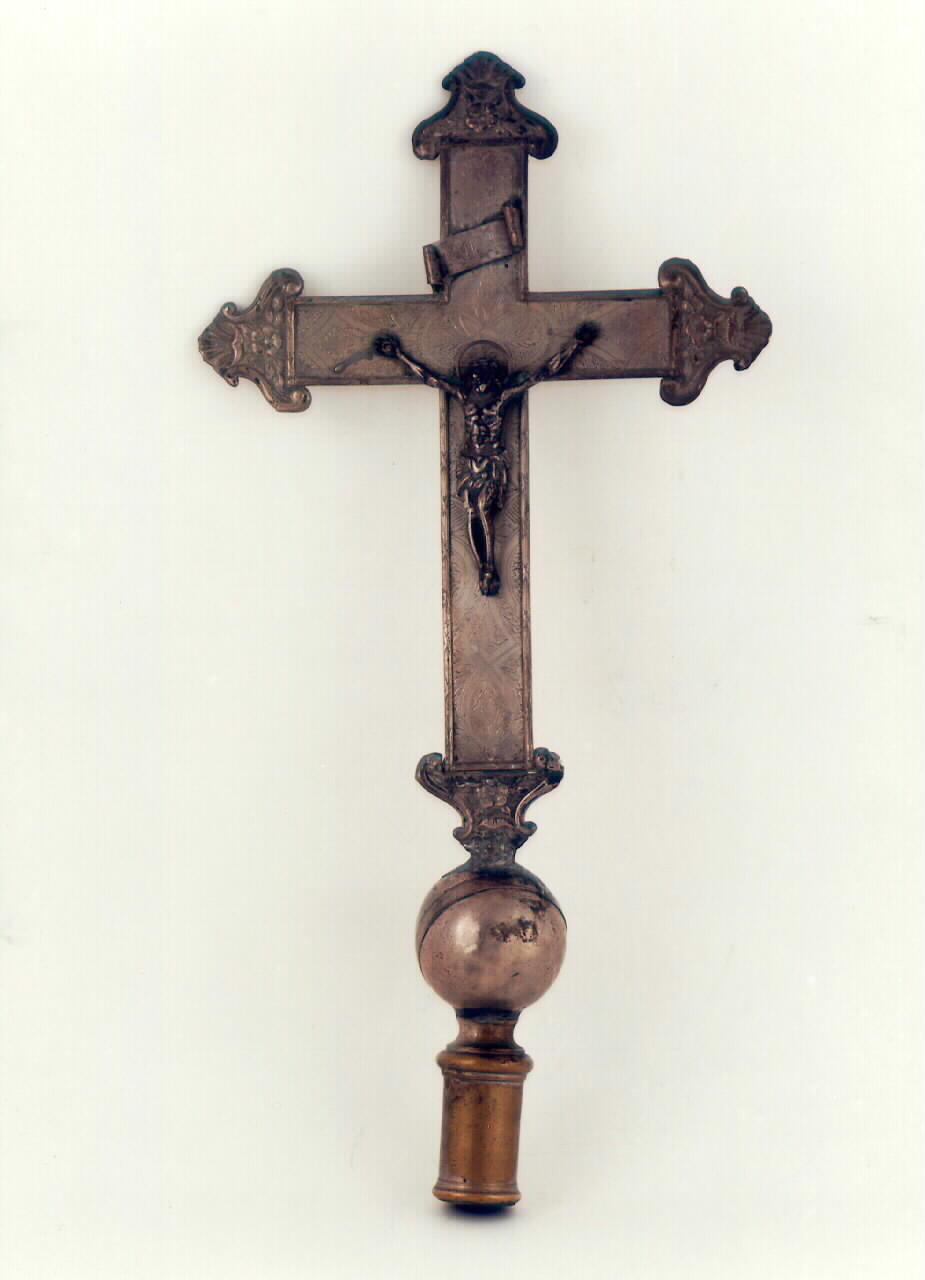 croce astile - bottega siciliana (Seconda metà sec. XIX)