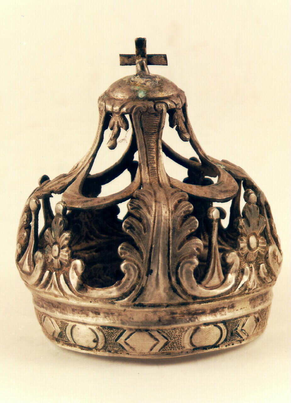 corona da statua - bottega siciliana (Fine/inizio secc. XVIII/ XIX)