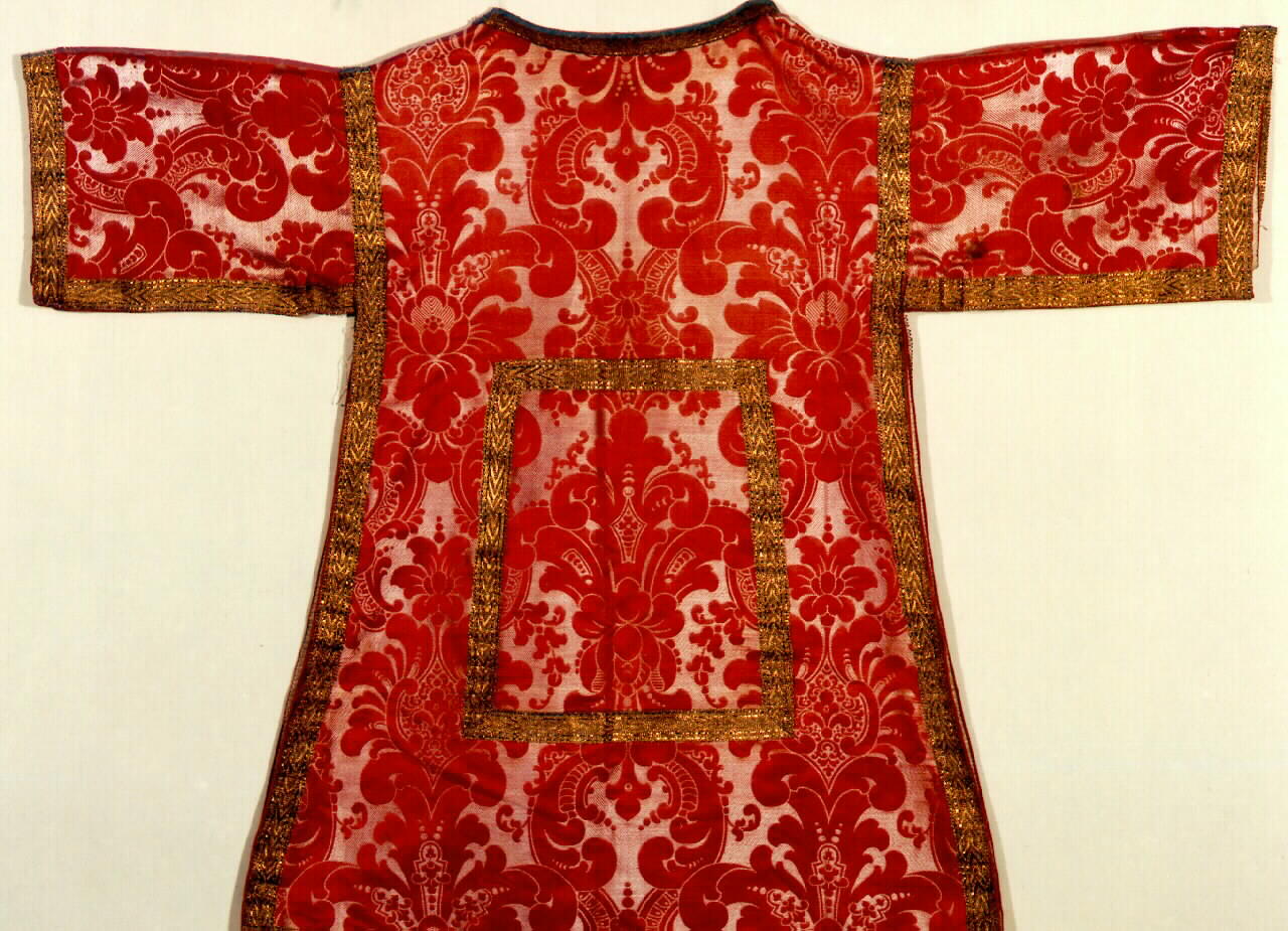 dalmatica - manifattura siciliana (primo quarto sec. XX)