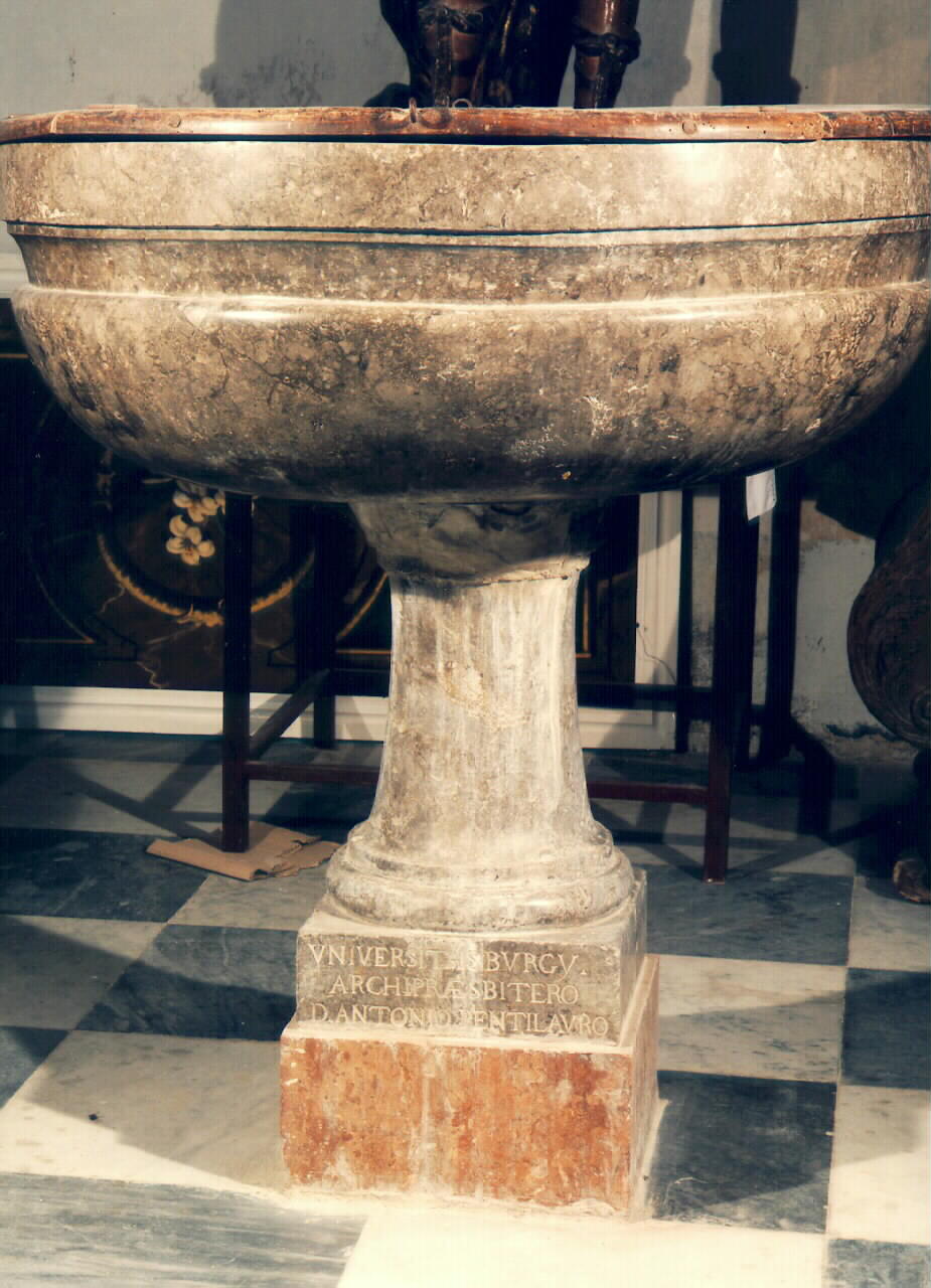 fonte battesimale - ambito siciliano (sec. XVII)