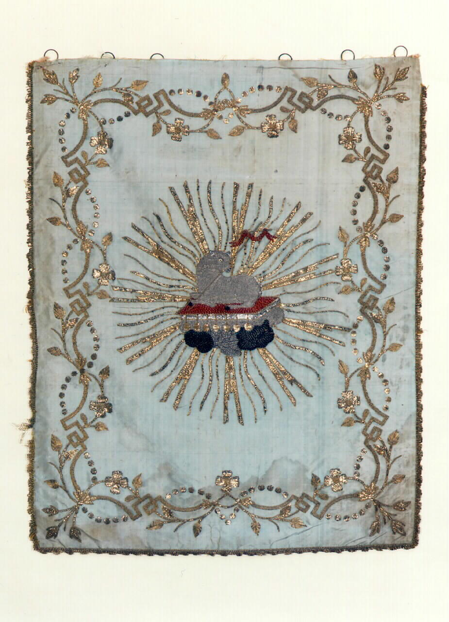 conopeo di tabernacolo - manifattura siciliana (Fine/inizio secc. XIX/ XX)