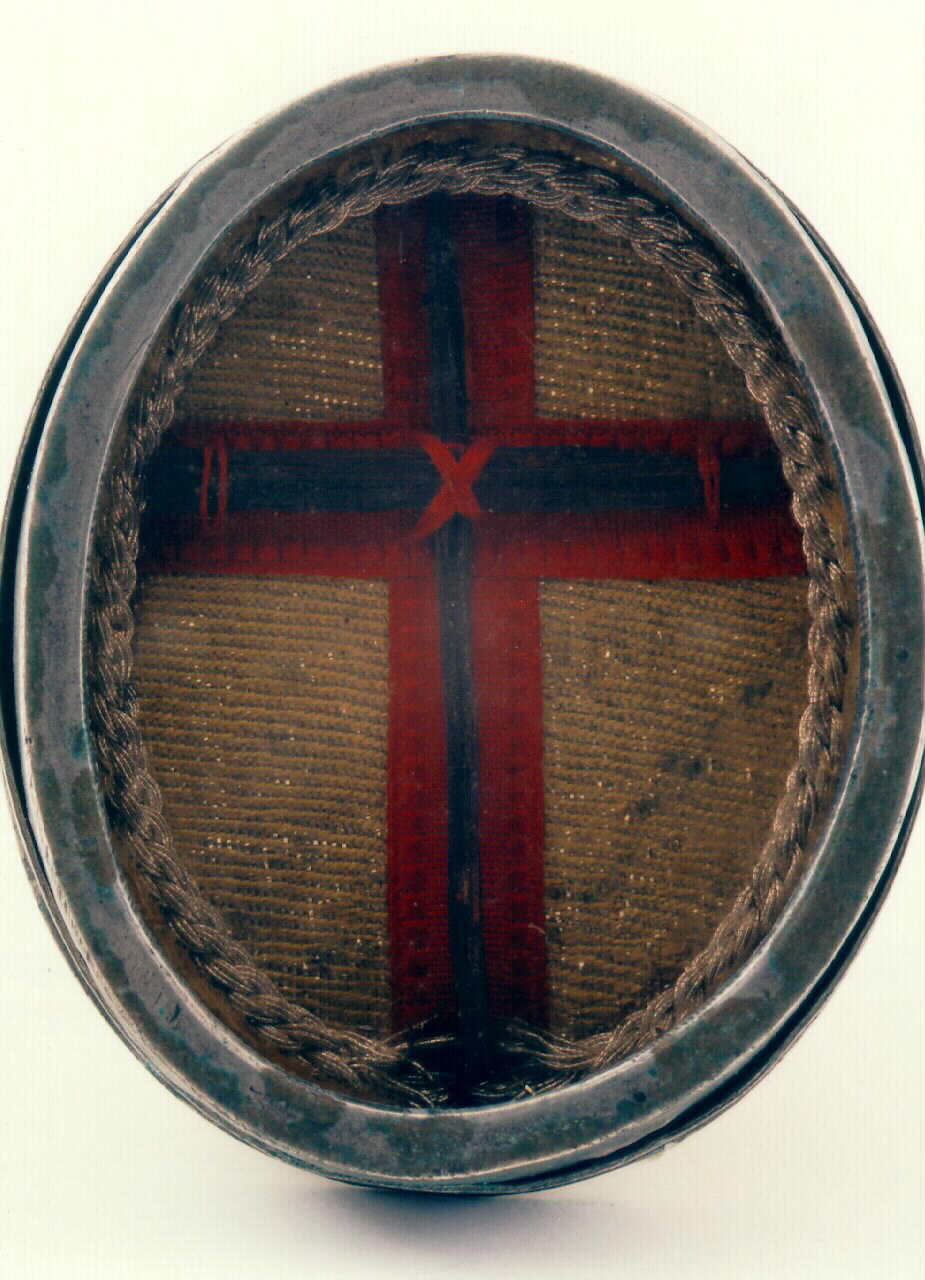 reliquiario - a capsula - bottega siciliana (Seconda metà sec. XIX)