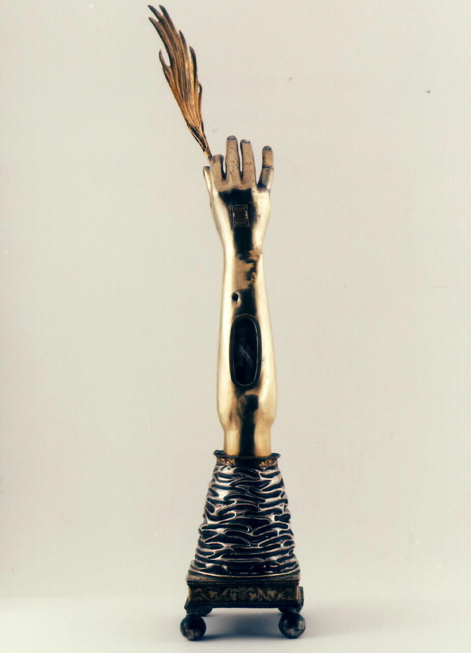 reliquiario - a braccio - bottega siciliana (Prima metà sec. XIX)