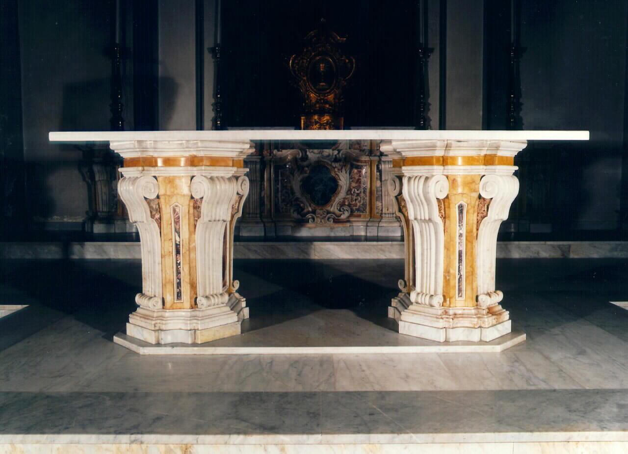 altare - a mensa - ambito siciliano (Seconda metà sec. XVIII)