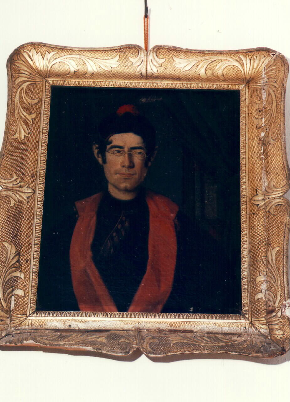 ritratto del sacerdote Spiridione Lojacono (dipinto) - ambito siciliano (ultimo quarto sec. XIX)