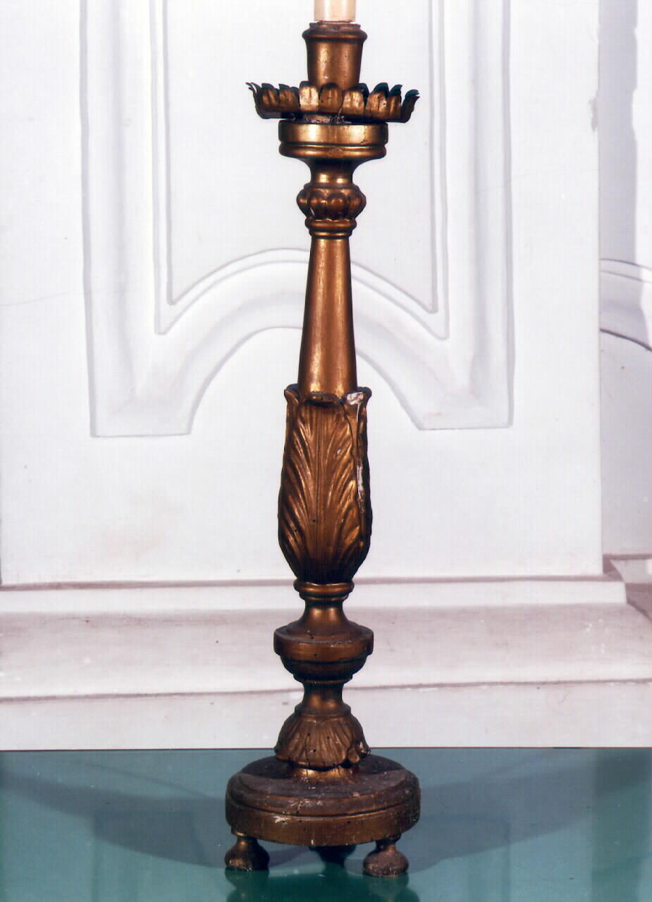 candelabro d'altare, serie - produzione siciliana (Seconda metà sec. XIX)