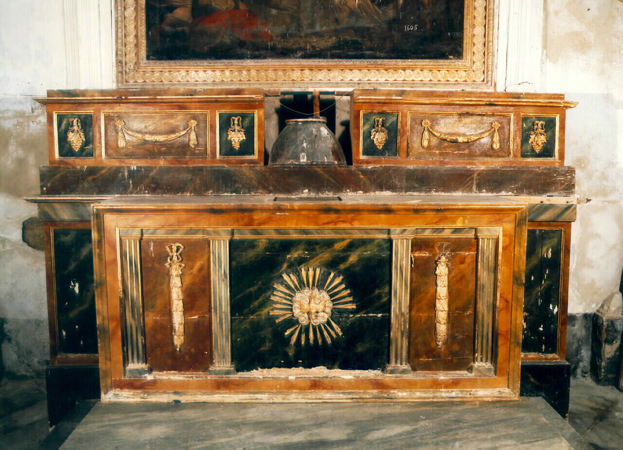 altare maggiore - produzione siciliana (Prima metà sec. XIX)