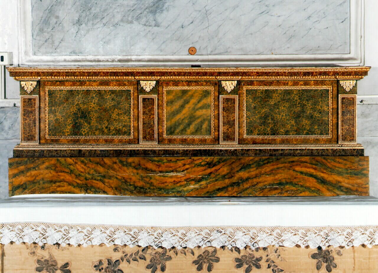 gradino d'altare, serie - produzione siciliana (primo quarto sec. XIX)
