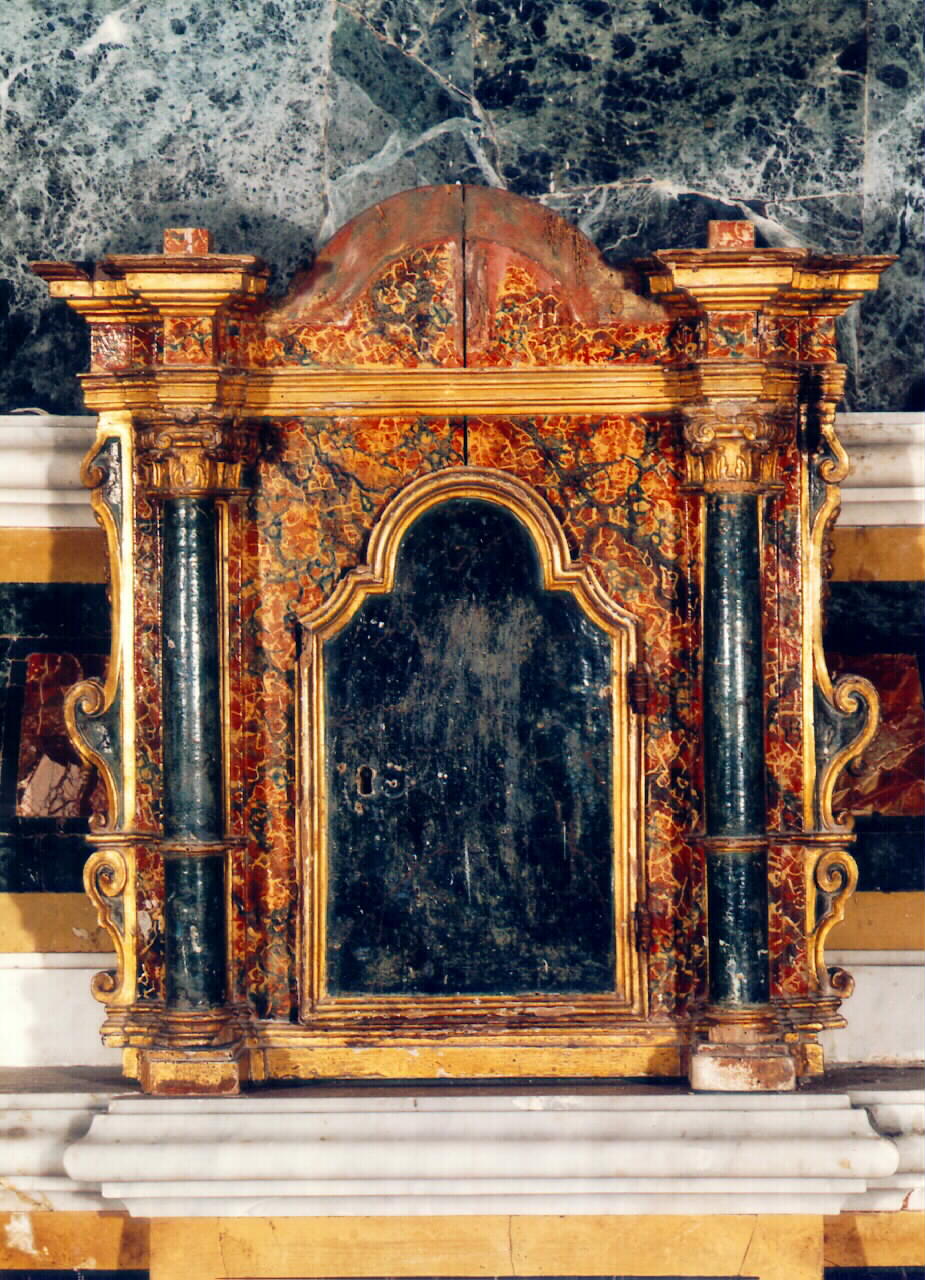 tabernacolo mobile - produzione siciliana (Prima metà sec. XVIII)