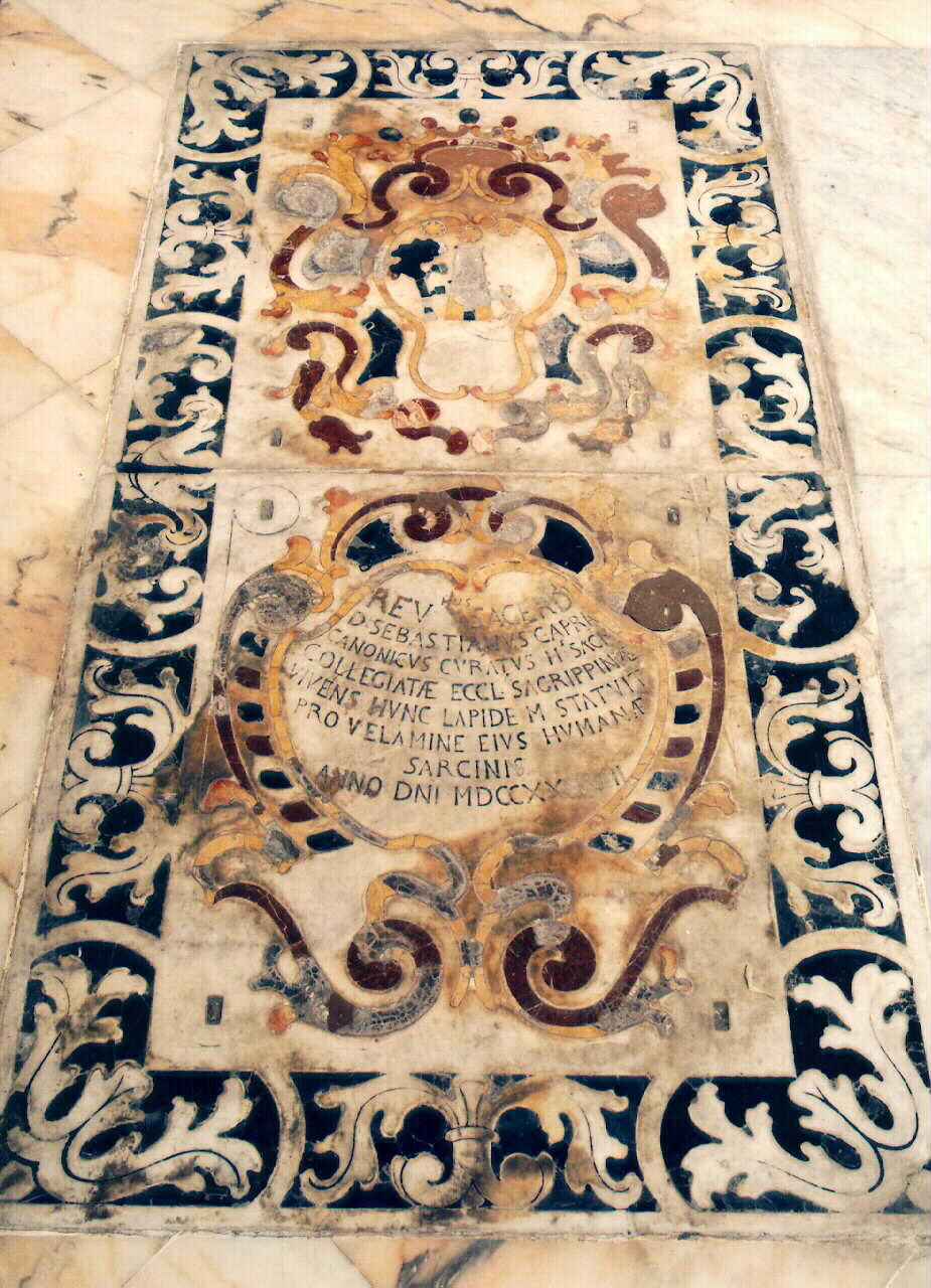 lapide - sepolcrale - ambito siciliano (sec. XVIII)