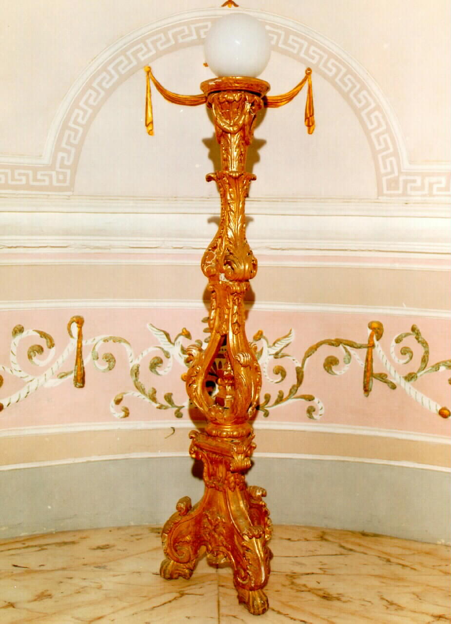 candelabro, serie - produzione siciliana (Fine/inizio secc. XVIII/ XIX)