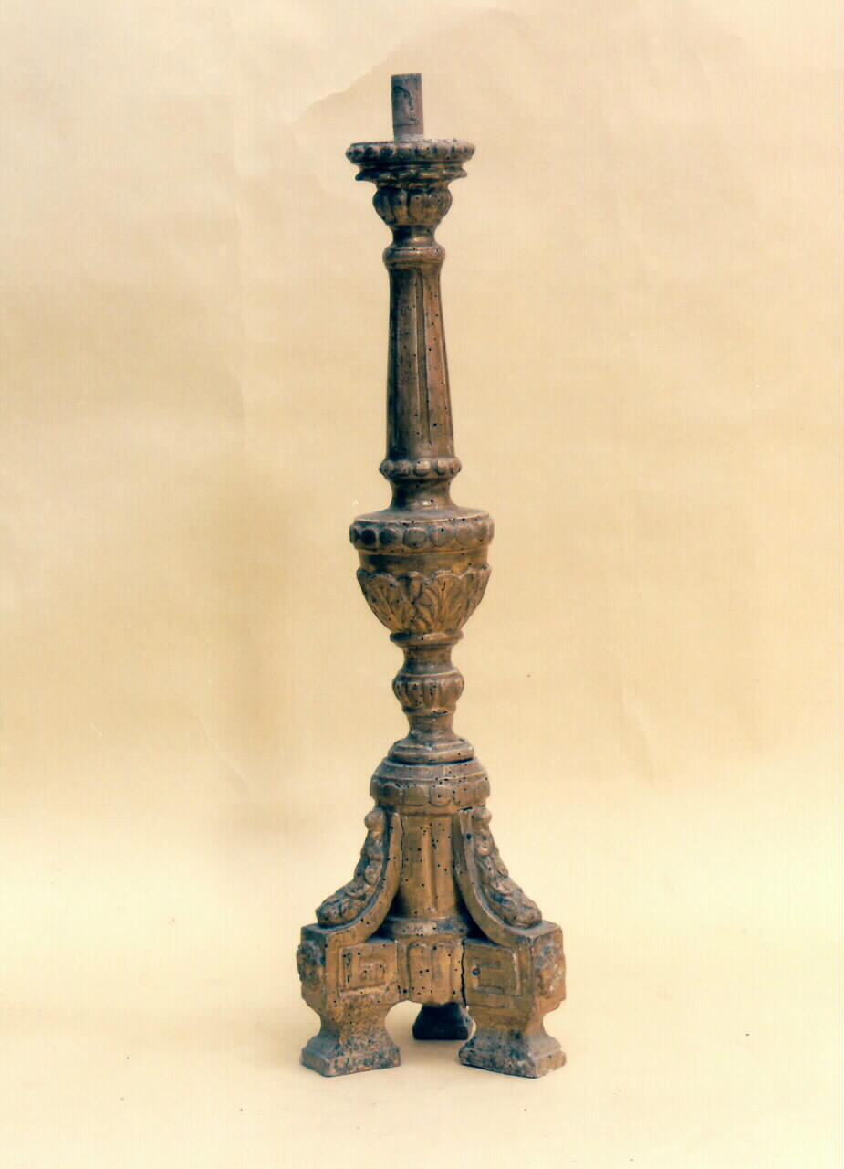 candelabro d'altare, serie - produzione siciliana (Prima metà sec. XIX)