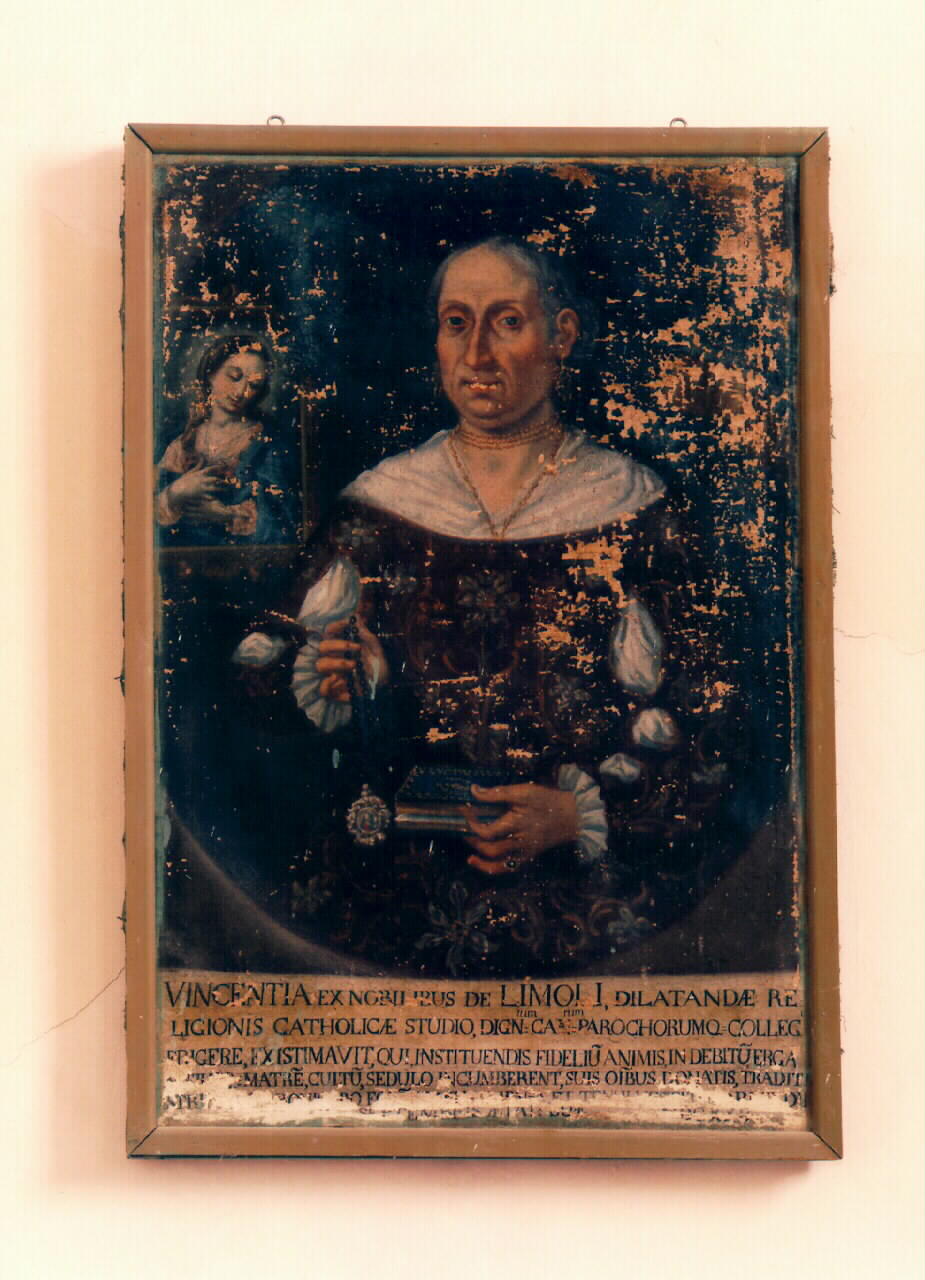 ritratto di Vincenza Limoli (dipinto) - ambito siciliano (Seconda metà sec. XVII)
