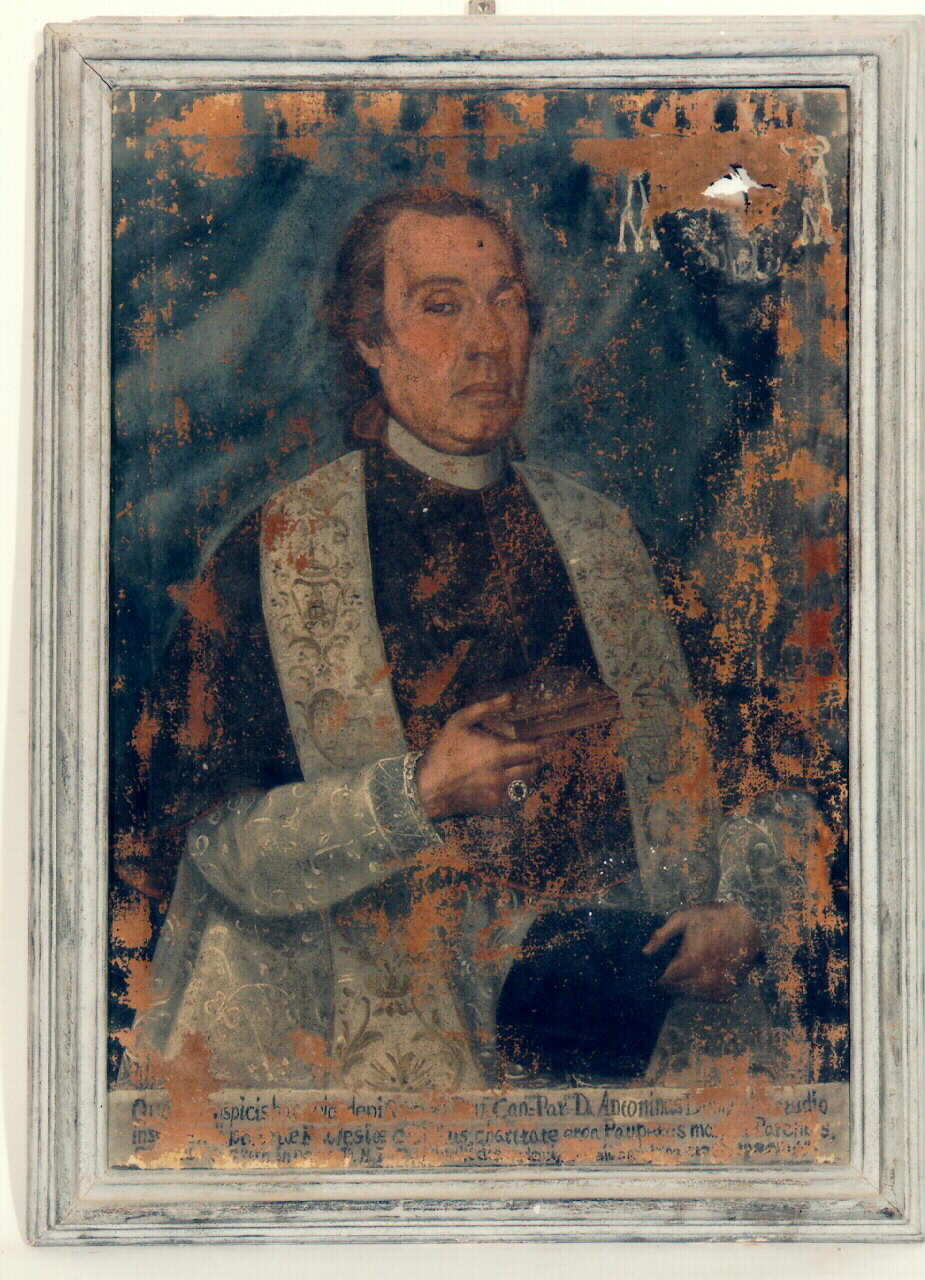 ritratto di canonico (dipinto) - ambito siciliano (Prima metà sec. XIX)