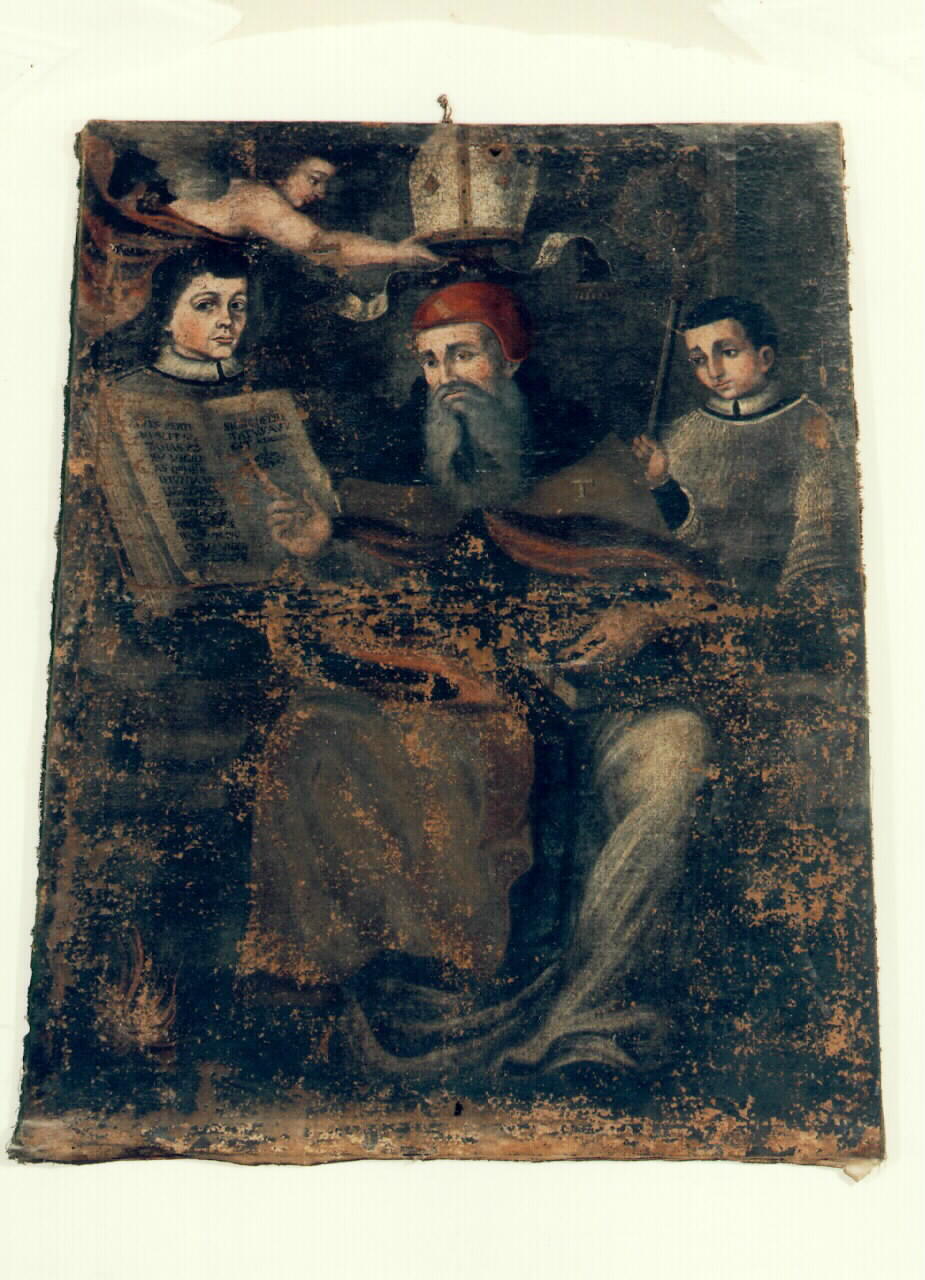 vescovo fra ecclesiastici (dipinto) - ambito siciliano (Prima metà sec. XIX)
