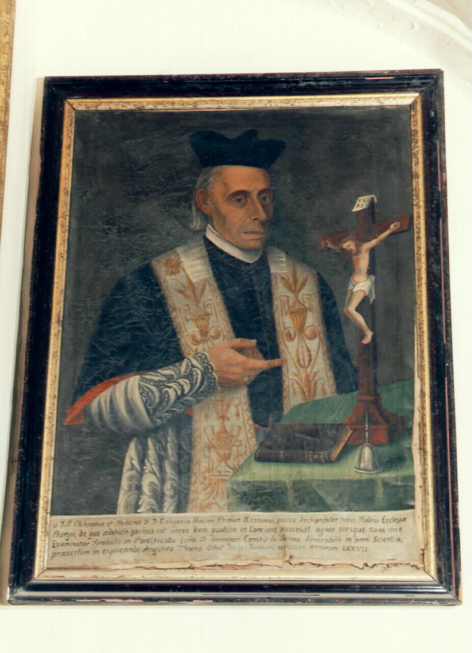 ritratto dell'arciprete Calogero Bacino (dipinto) - ambito siciliano (sec. XIX)
