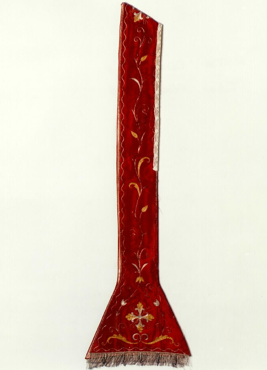 stola - manifattura siciliana (Fine/inizio secc. XVIII/ XIX)