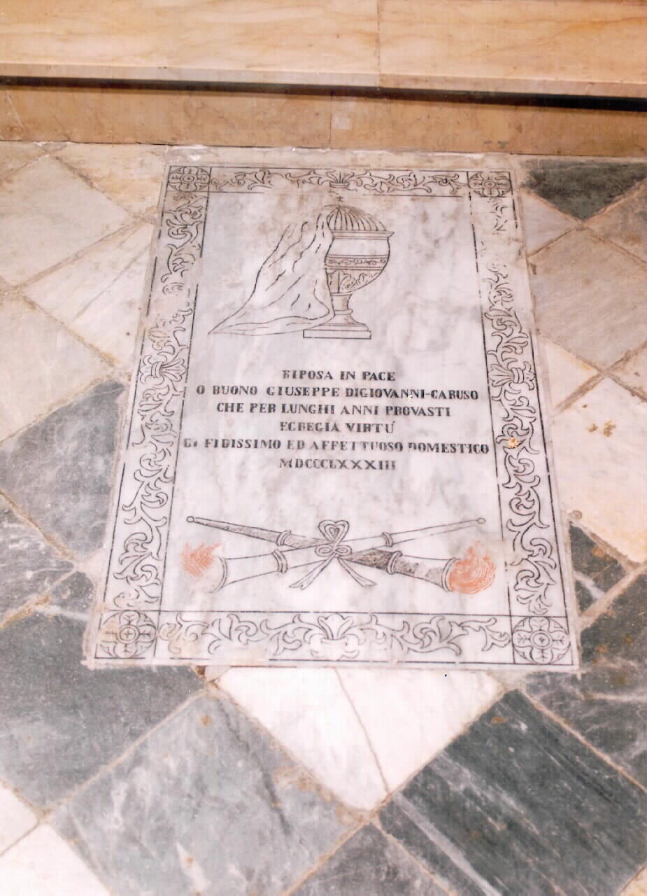 lapide - sepolcrale - ambito siciliano (sec. XIX)