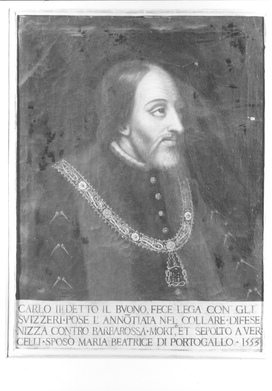 ritratto di Carlo III di Savoia (dipinto, opera isolata) - ambito piemontese (sec. XVII)