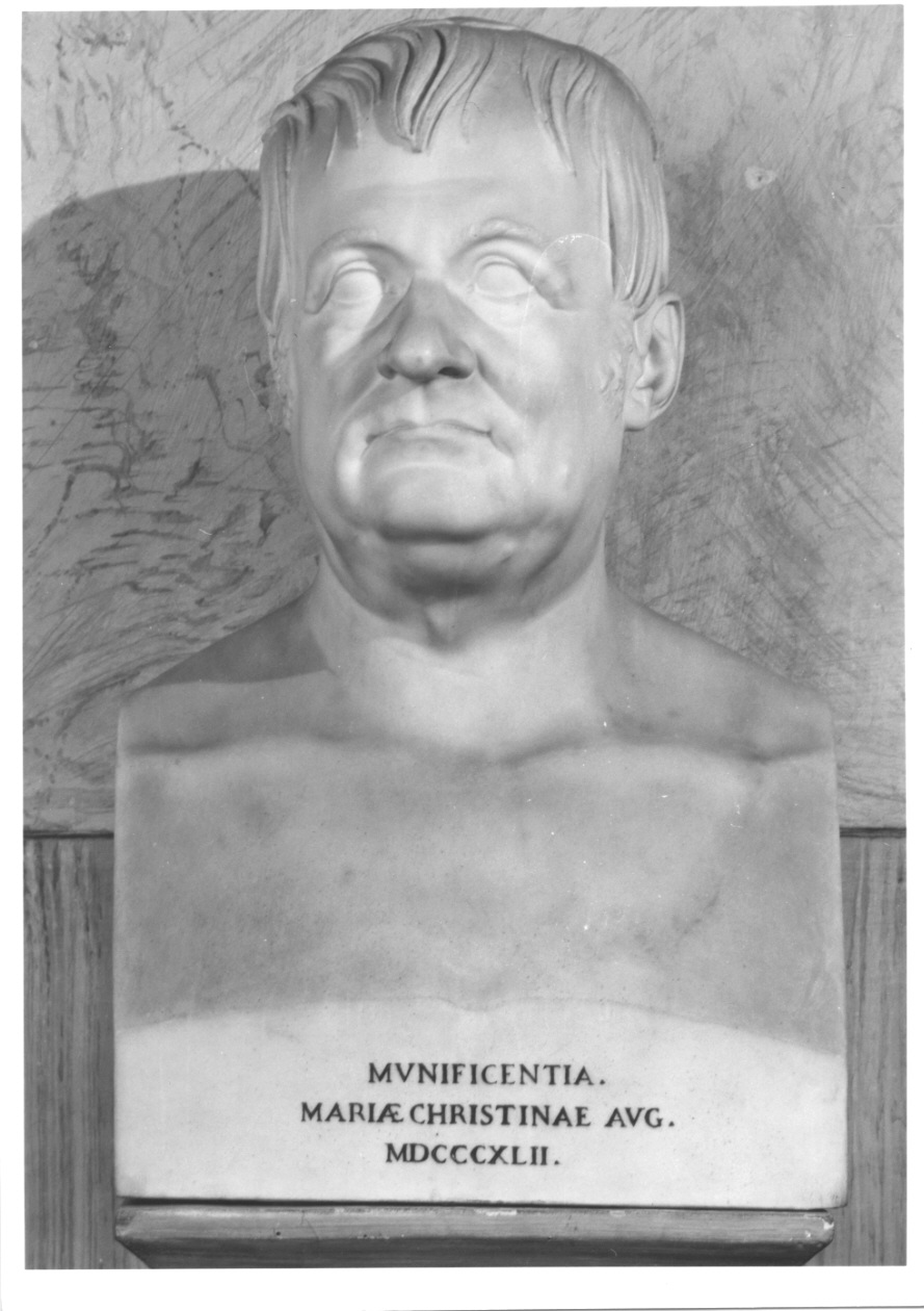 busto ritratto dell'abate Antonio Coppi (busto, opera isolata) di Canigia Carlo (prima metà sec. XIX)