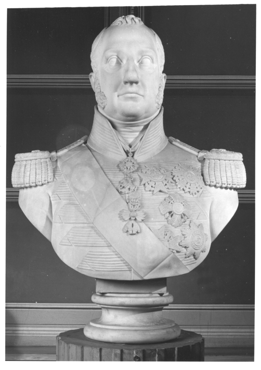 busto di Ferdinando II re di Napoli (busto, opera isolata) di Magi Luigi (secondo quarto sec. XIX)