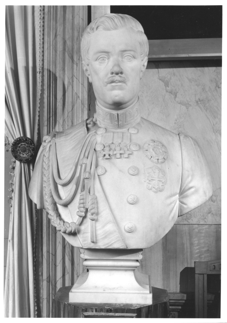 busto di Carlo Alberto di Savoia (busto, opera isolata) di Albertoni Giovanni (prima metà sec. XIX)