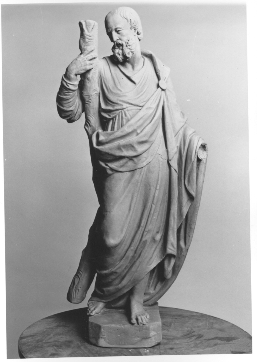 Sant'Andrea (statuetta, opera isolata) di Cacciatori Benedetto (prima metà sec. XIX)
