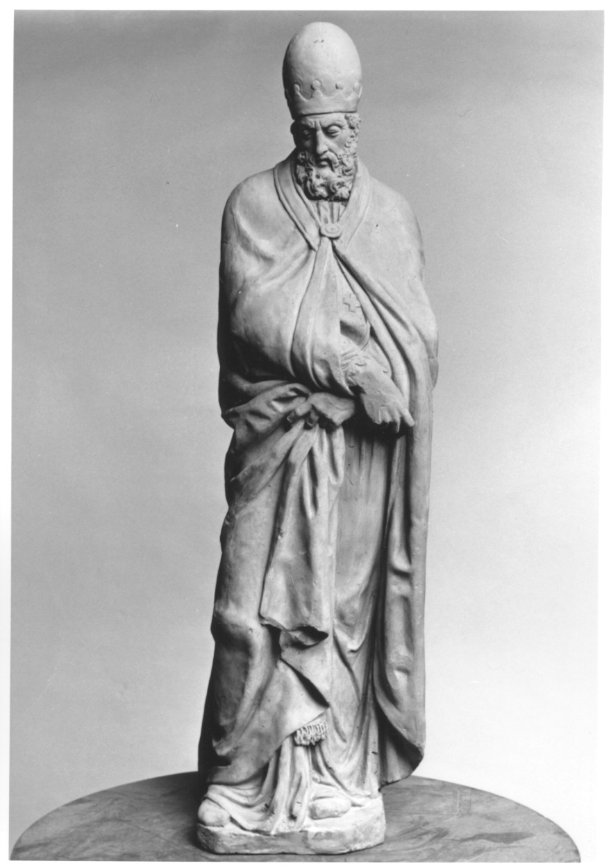 San Celestino (statuetta, opera isolata) di Cacciatori Benedetto (prima metà sec. XIX)