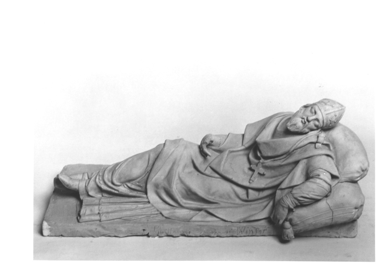 Guglielmo Tommaso I vescovo di Valenza (scultura, opera isolata) di Cacciatori Benedetto (secondo quarto sec. XIX)