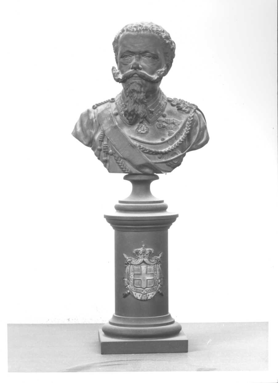 busto ritratto di Vittorio Emanuele II (busto, opera isolata) di Colla e Odetti Fonderia (terzo quarto sec. XIX)