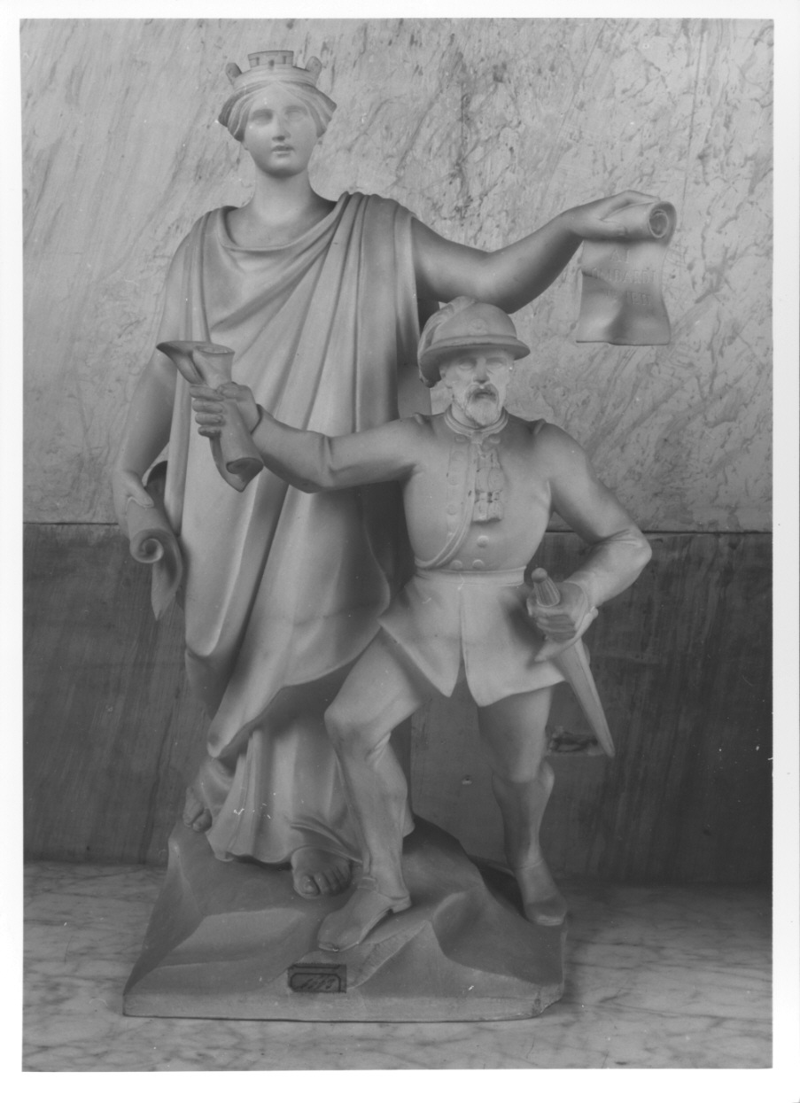 la Lombardia, Italia con bersagliere (gruppo scultoreo, opera isolata) di Butti Stefano (metà sec. XIX)