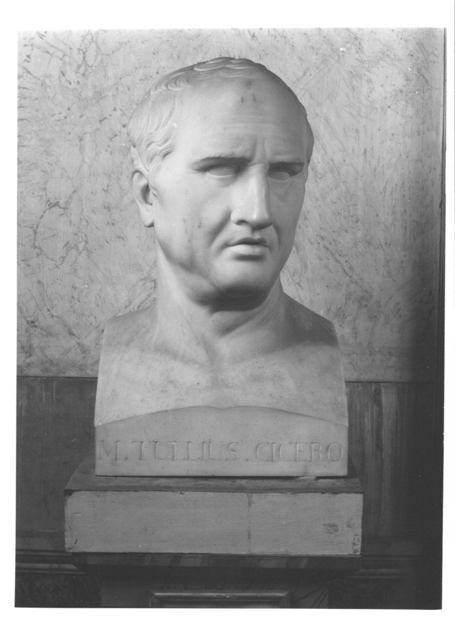 busto di Marco Tullio Cicerone (busto, opera isolata) di Bogliani Giuseppe (prima metà sec. XIX)