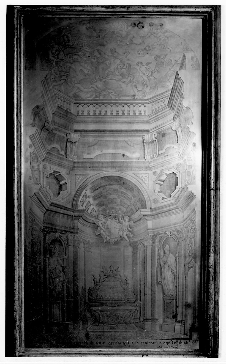 veduta dell'interno dello scurolo di San Gaudenzio (matrice, elemento d'insieme) di Prina Pietro Francesco, Durello Simone (primo quarto sec. XVIII)