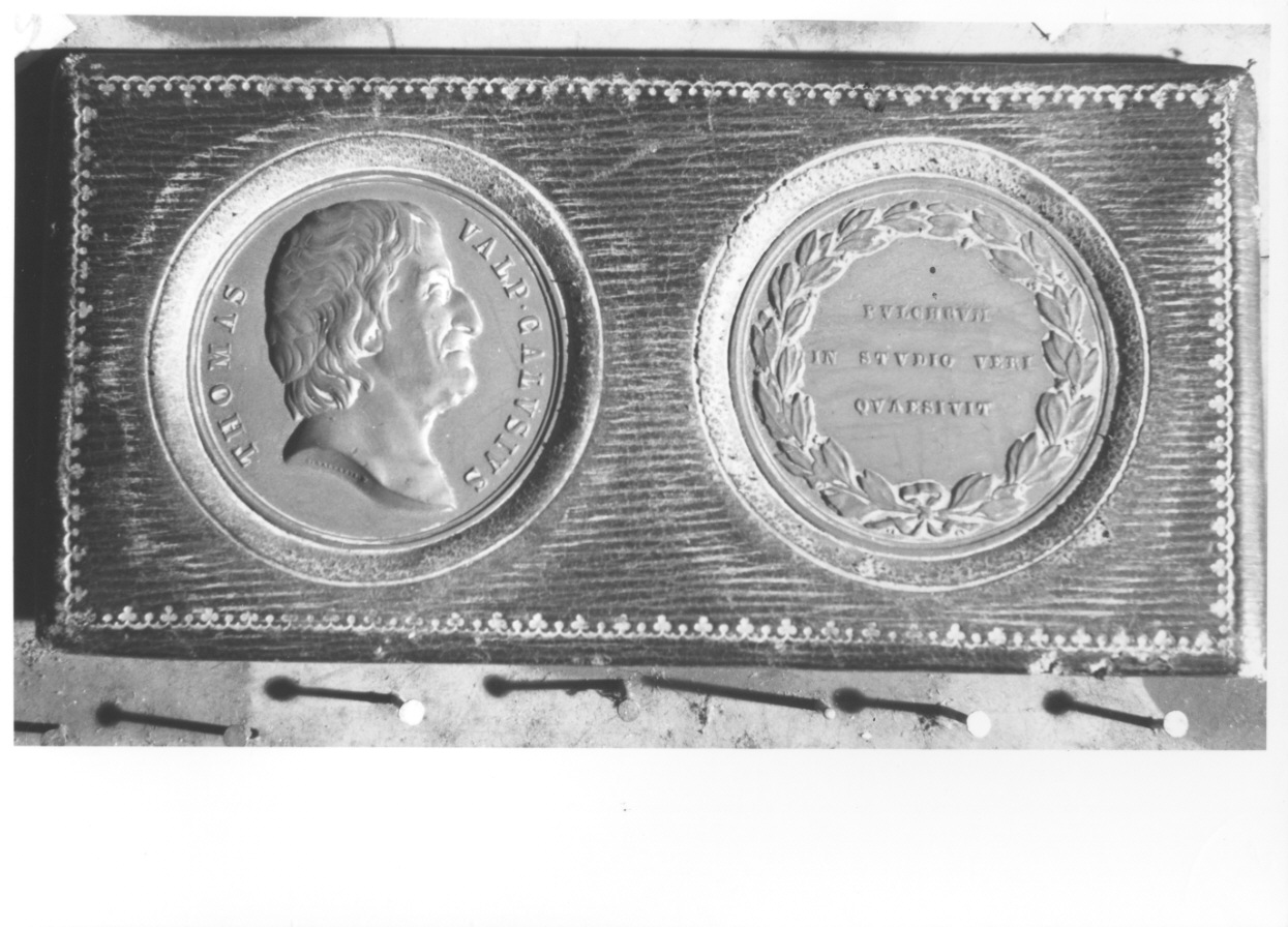 ritratto di Tommaso Valperga di Caluso (medaglia, serie) di Galeazzi Gaspare (metà sec. XIX)