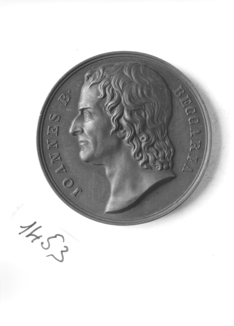 ritratto di Giovanni Battista Beccaria (medaglia, opera isolata) di Galeazzi Gaspare (sec. XIX)