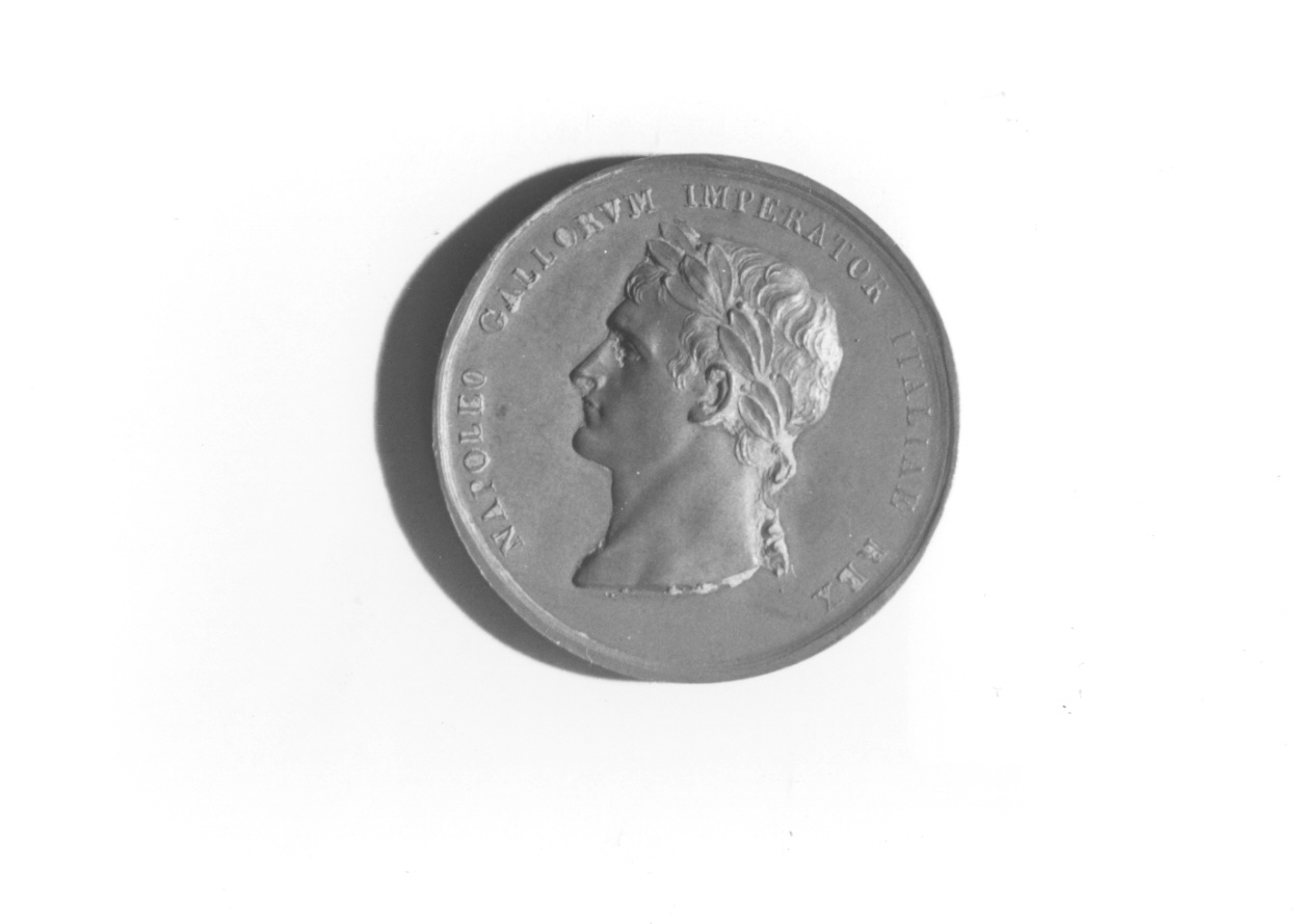 ritratto di Napoleone Bonaparte (medaglia, opera isolata) di Manfredini Luigi (inizio sec. XIX)