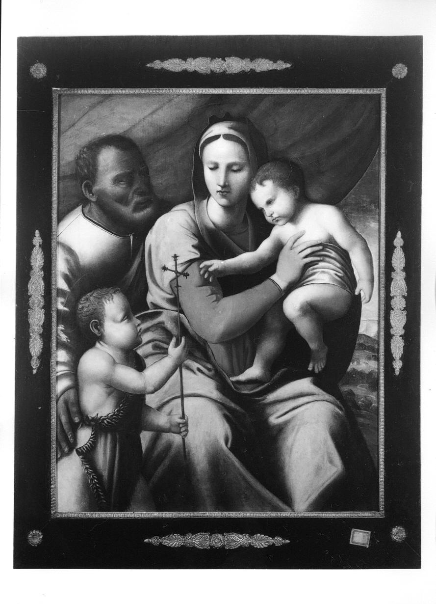 Sacra Famiglia con San Giovanni Battista bambino (dipinto, opera isolata) di Carrucci Jacopo detto Pontormo (attribuito) (prima metà sec. XVI)