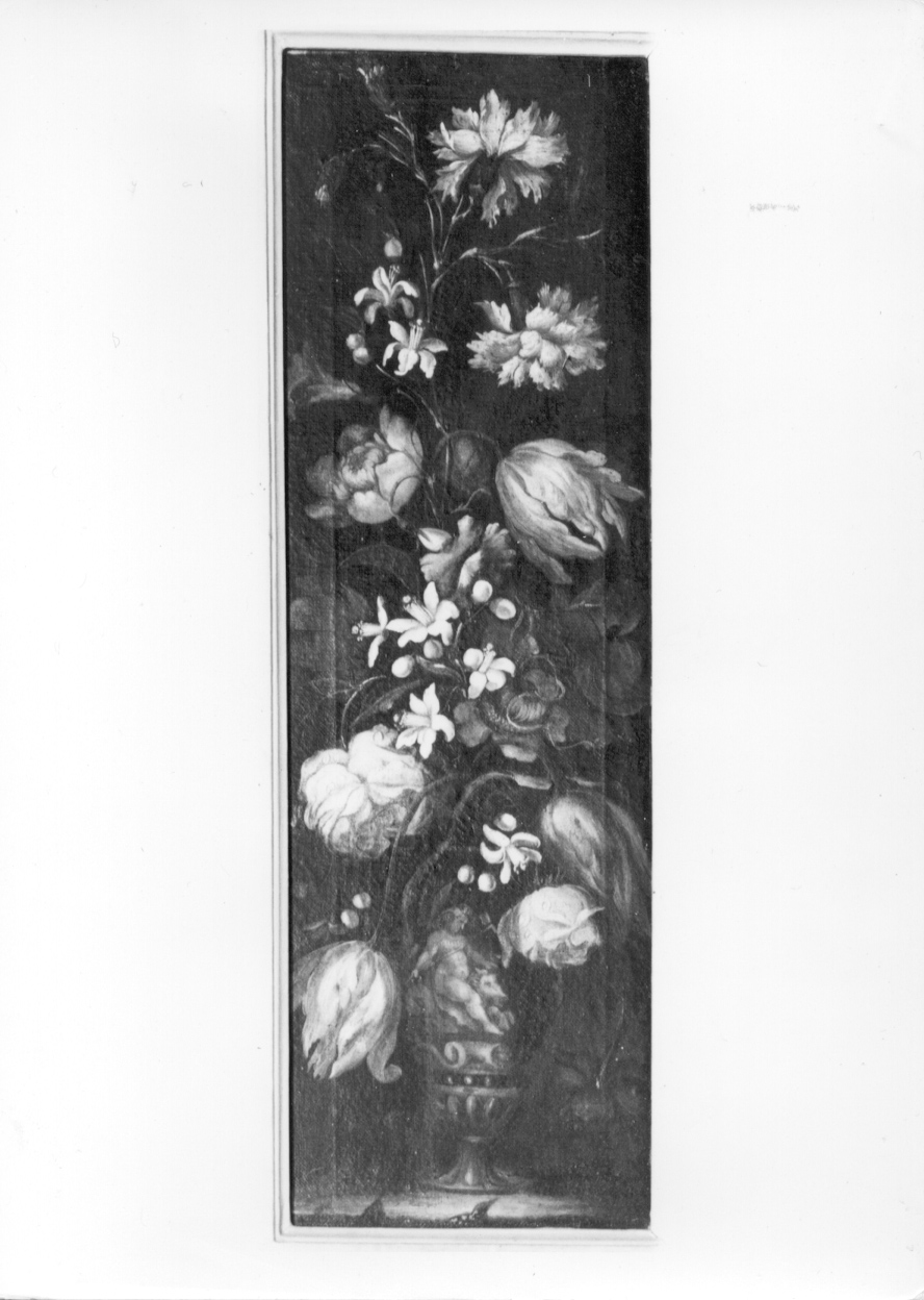 vaso con fiori (dipinto, opera isolata) - ambito piemontese (terzo quarto sec. XVII)