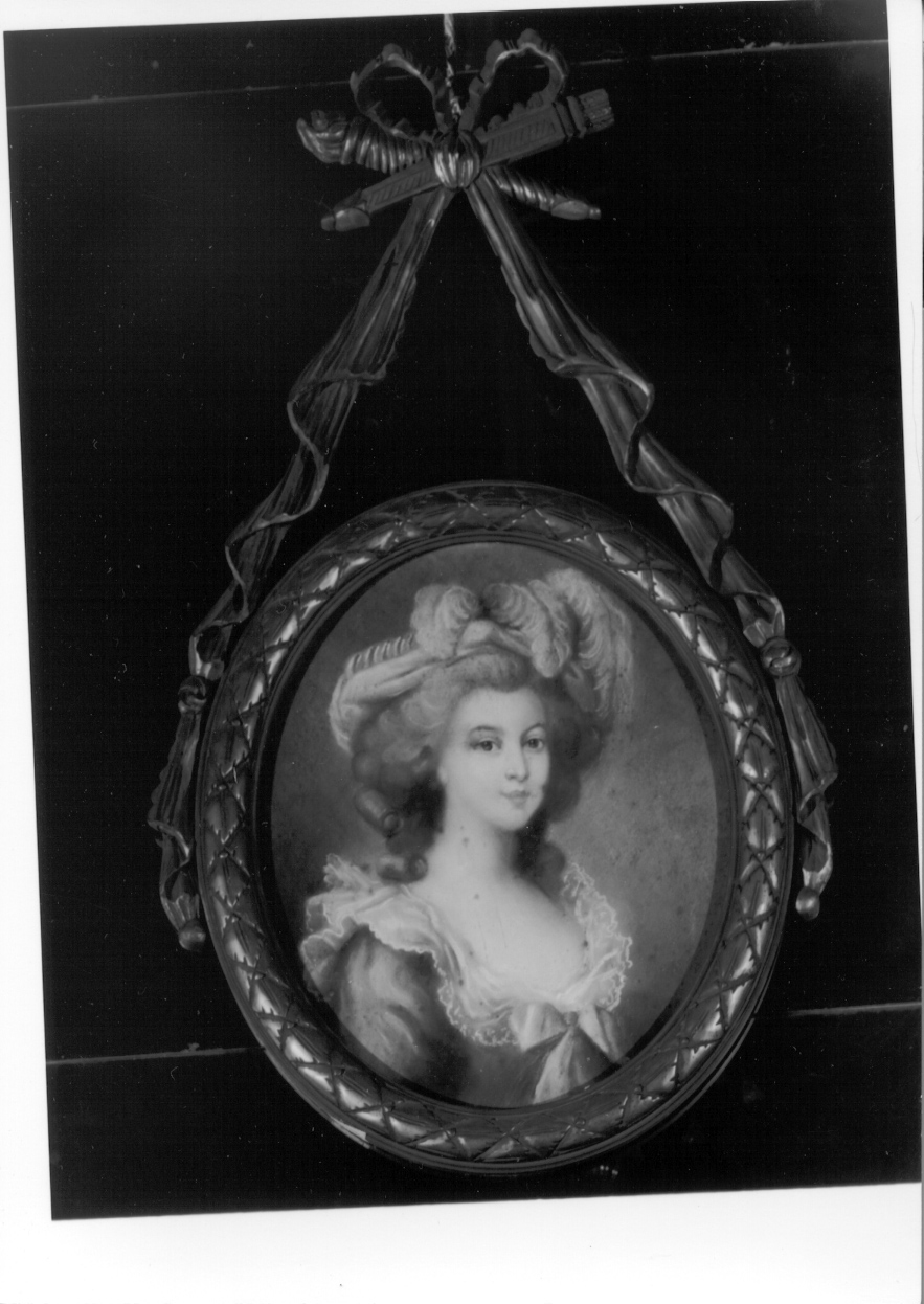 ritratto di donna (dipinto, opera isolata) - ambito piemontese (seconda metà sec. XIX)