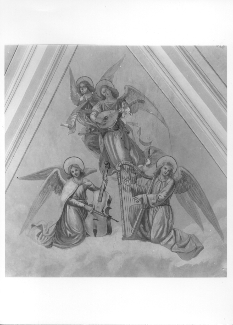 angeli musicanti (dipinto, complesso decorativo) di Stura Giovanni (primo quarto sec. XX)