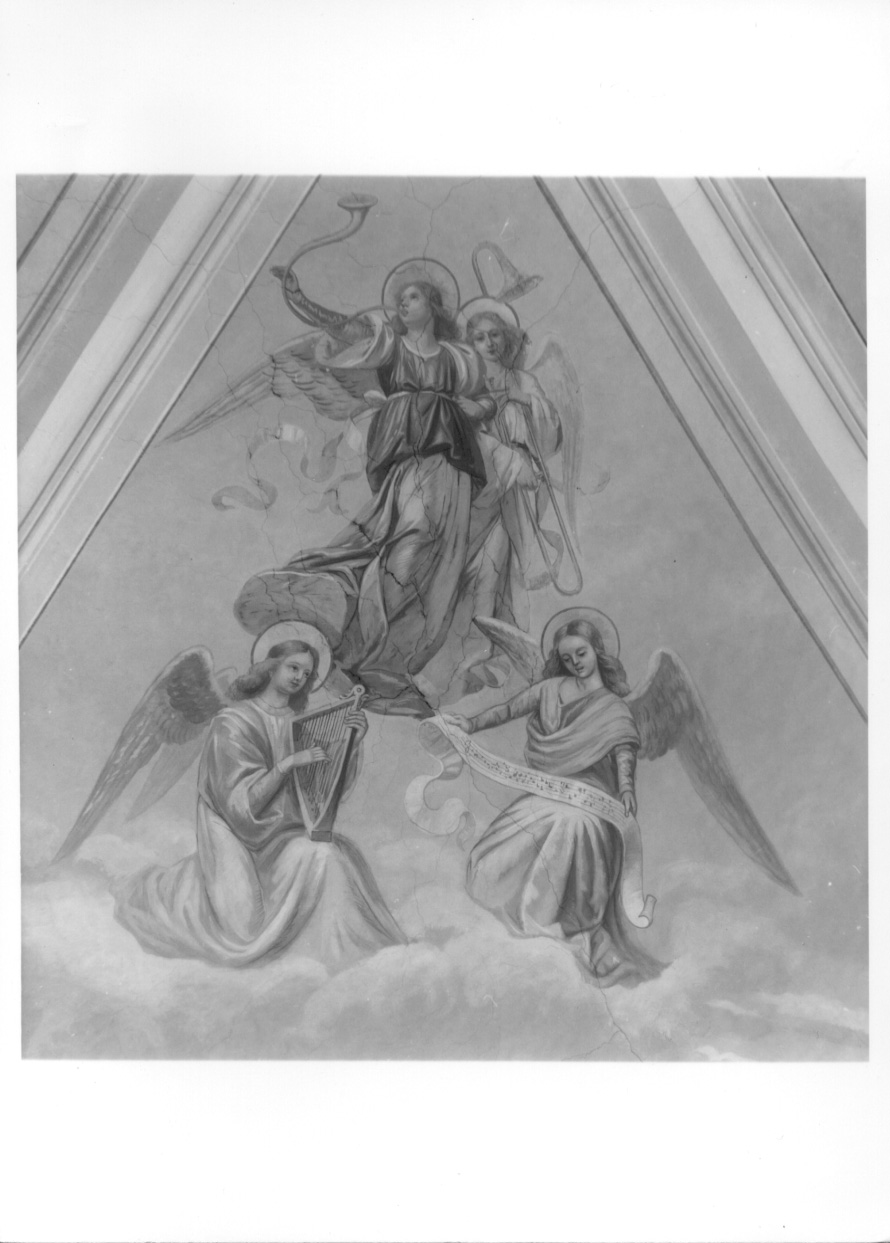 angeli musicanti (dipinto, complesso decorativo) di Stura Giovanni (primo quarto sec. XX)