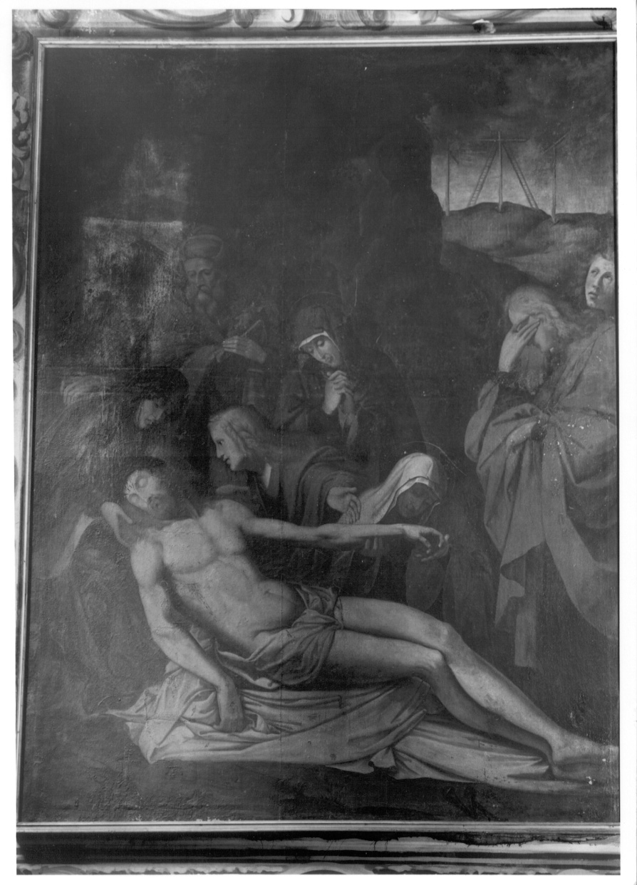 compianto sul Cristo morto (dipinto, opera isolata) di Martinolio Cristoforo detto Rocca (secondo quarto sec. XVII)