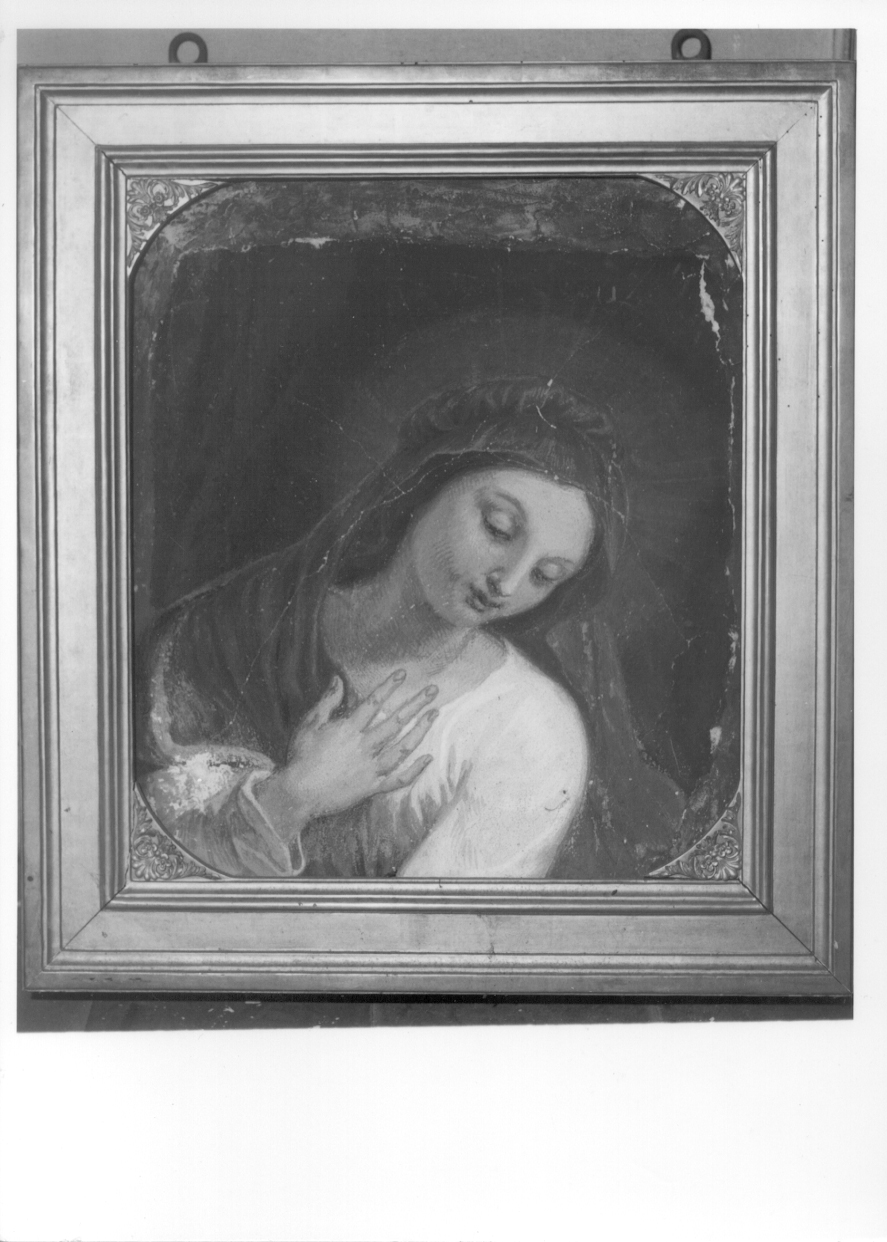 Madonna annunciata (dipinto, opera isolata) di Vacca Luigi (secondo quarto sec. XIX)