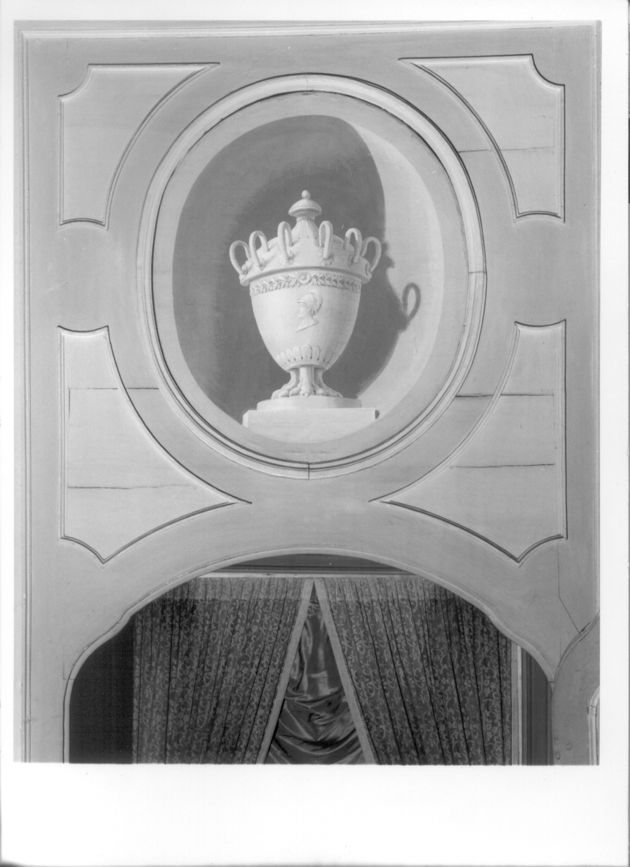 vaso (sovrapporta, elemento d'insieme) - ambito piemontese (secondo quarto sec. XIX)